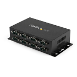 StarTech.com 8 Port USB to DB9 RS232 Serial Adapter Hub â€“ Industrial DIN Rail and Wall Mountable