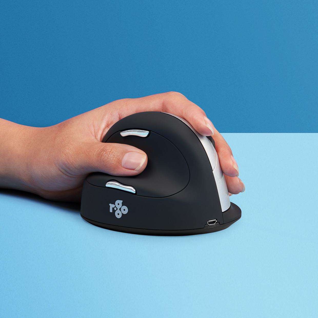 Image of R-Go Tools HE Mouse R-Go HE ergonomic mouse, large, left, wireless