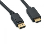 eNet Components DPM-HDMIM-10F video cable adapter 119.7" (3.04 m) DisplayPort HDMI Black