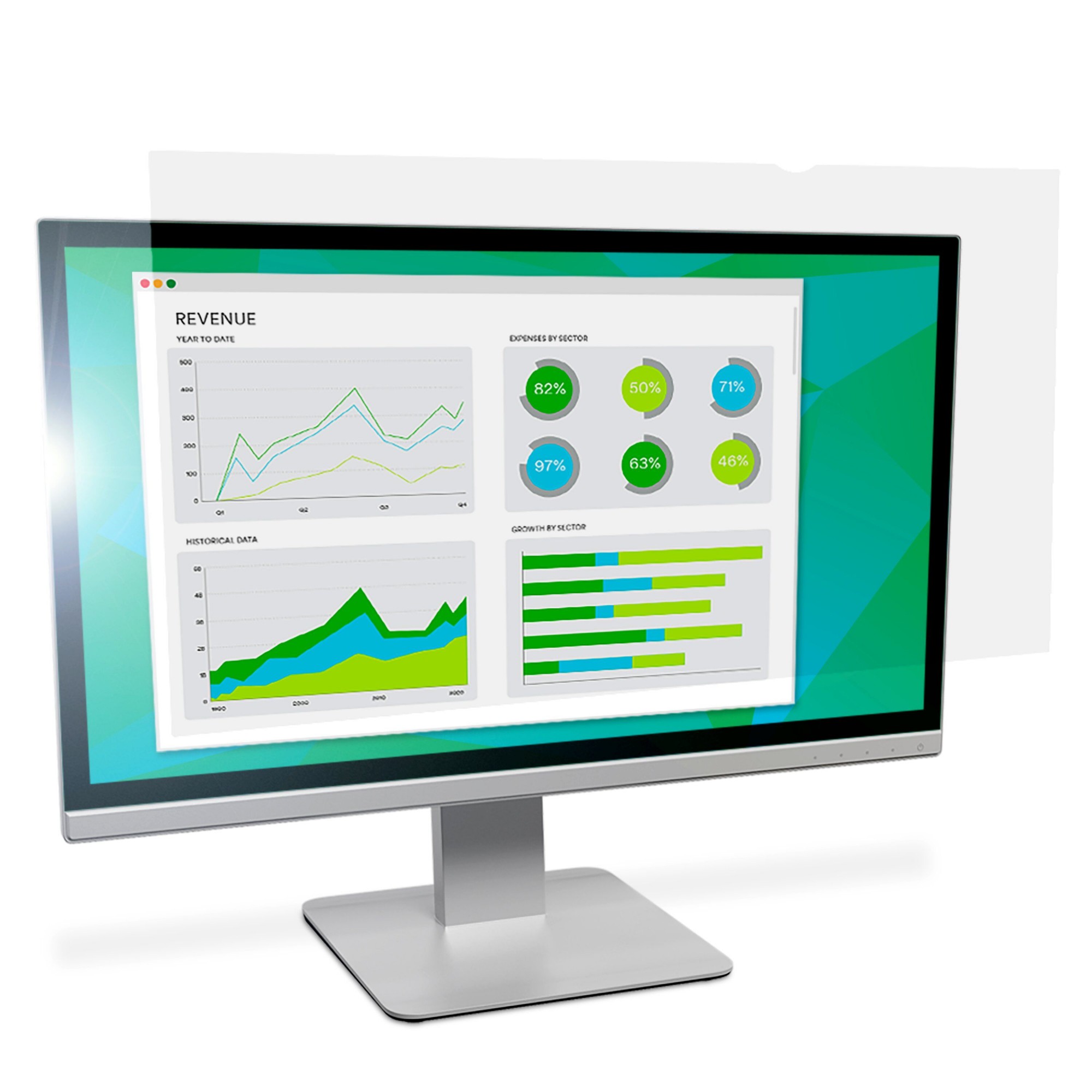 3M Anti-Glare Filter for 24in Monitor, 16:10, AG240W1B
