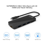 WAVLINK JLC Superspeed USB -C Mini Dock with 4K HDMI and Power