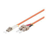 Microconnect 2m LC-SC UPC LSZH fibre optic cable OM2 Orange