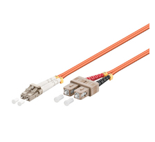 Microconnect 2m LC-SC UPC LSZH fibre optic cable OM2 Orange