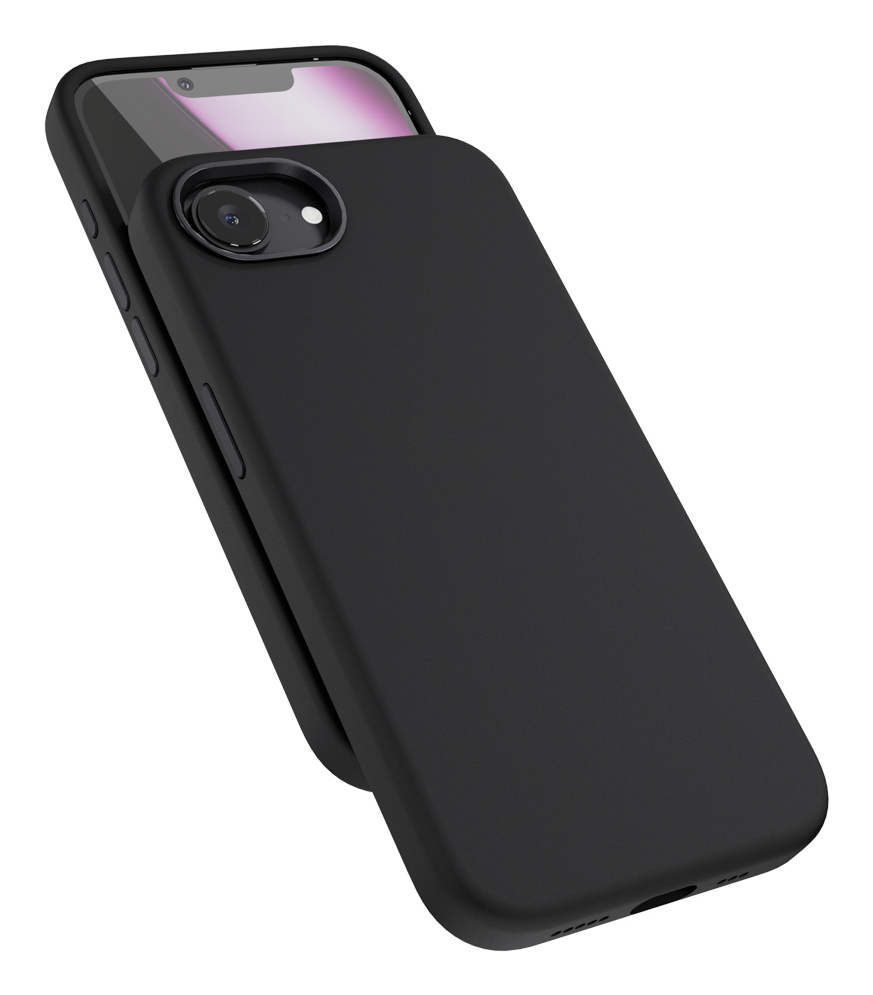 Epico Mag+ Silicone mobile phone case 15.5 cm (6.1") Shell case Black