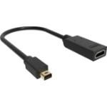 Vision TC-MDPHDMI/BL video cable adapter Mini DisplayPort HDMI Type A (Standard) Black