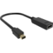 Vision TC-MDPHDMI/BL adaptador de cable de vídeo Mini DisplayPort HDMI tipo A (Estándar) Negro