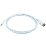 Monoprice Mini DisplayPort./DisplayPort, 1.8288 m 72" (1.83 m) White