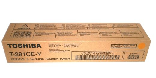 Image of Toshiba 6AK00000107/T-281CE-Y Toner yellow. 10K pages/6% 220 grams for