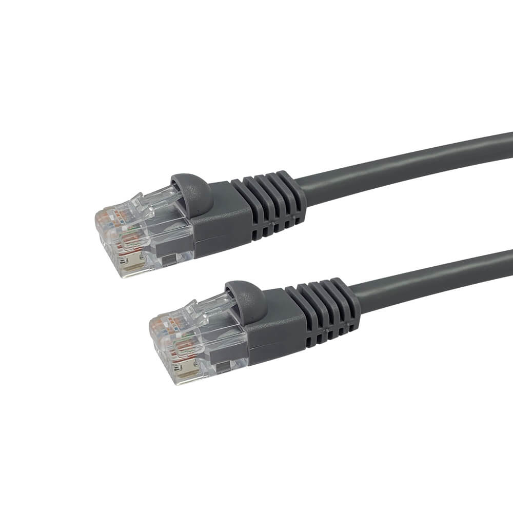 Videk Enhanced Cat5e Booted UTP RJ45 to RJ45 Patch Cable Grey 0.5Mtr