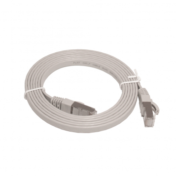 Pro Series Flat Cat7 RJ45 UTP Ethernet Patch Cable 2m Grey thumbnail