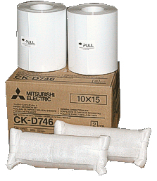 Image of Mitsubishi CK-D746 Photo cartridge color + Paper 10x15 cm, 2x400...