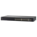 Cisco SG250-26P-K9-UK-RF network switch Managed L3 Gigabit Ethernet (10/100/1000) Power over Ethernet (PoE) 1U Black