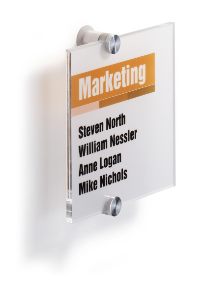 Image of Durable 482219 sign holder/information stand Acrylic, Aluminium...