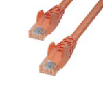 StarTech.com 5m Orange Cat6 Ethernet Cable, Snagless, 100W PoE, UTP, 24AWG Pure Bare Copper Wire, RJ45 Network Patch Cord w/Strain Reliefs, Individually Tested