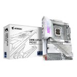 GIGABYTE Z890 AORUS PRO ICE Motherboard - Supports Intel Core Ultra (Series 2) CPUs, 16+1+2 phases VRM, up to 9500MHz DDR5 (OC), 1xPCIe 5.0 + 4xPCIe 4.0, Wi-Fi 7, 5GbE LAN, Thunderbolt 4