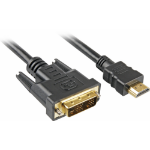 Sharkoon 4044951009077 video cable adapter 5 m HDMI DVI-D Black