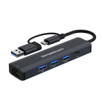 Simplecom CHN436 laptop dock/port replicator Wired USB 3.2 Gen 1 (3.1 Gen 1) Type-C Black