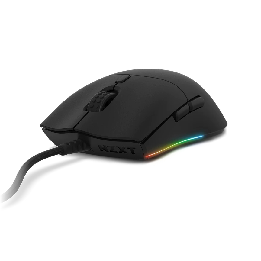 MS-1WRAX-BM NZXT LIFT Lightweight Ambidextrous RGB Gaming Mouse Black