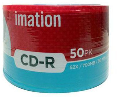 I24895 IMATION-TDK CD-R 52X 50PK BULK CTN 700MB 15-LANG 12/CTN