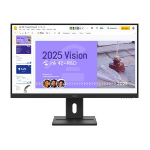LENOVO ThinkVision E27Q-40 27' 100Hz QHD IPS Monitor 2K 2560x1440 16:9 4ms Tilt Swivel Pivot Height Adjust 2xHDMI DP VESA 3yr WTY Black