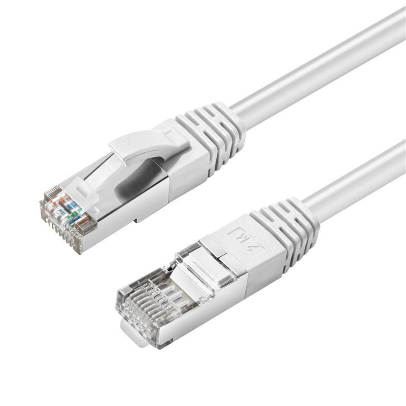 Photos - Cable (video, audio, USB) Microconnect MC-SFTP6A10W networking cable White 10 m Cat6a S/FTP (S-S 