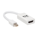 Tripp Lite P137-06N-HDR-W video cable adapter 3.94" (0.1 m) Mini DisplayPort HDMI Type A (Standard) White