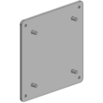 Ergonomic Solutions VESA 100 to 75 adapter -BLACK-