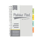 Pukka Pad B5 Study Book with 4 Coloured Dividers 3 Types of Paper Ruling and Revision Cards