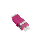 LogiLink Fiber Adapter LC Duplex, without flange, violet