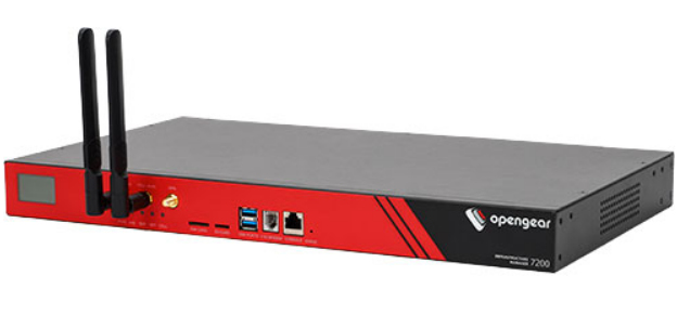 Image of Opengear 8 serial software selectable, dual AC, 2 GbE Ethernet or...