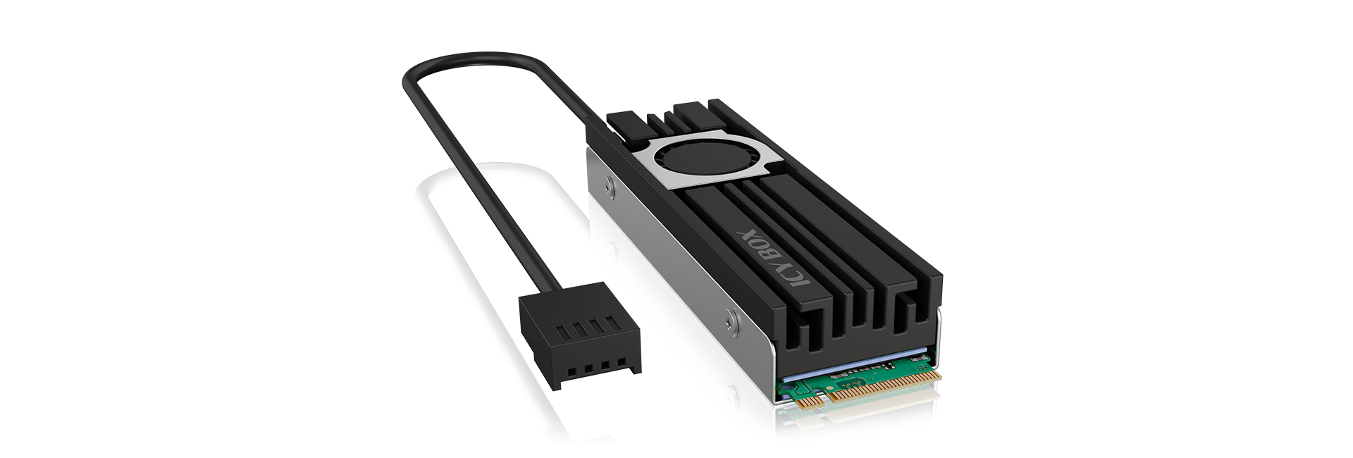 Image of ICY BOX IB-M2HSF-703 - Heatsink/Radiatior - 2 cm - 10000 RPM -...