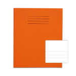 Rhino 8 x 6.5 Exercise Book 48 Page Orange TB/F12 (Pack of 10)