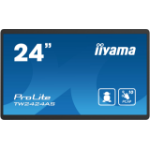 iiyama TW2424AS-B1 Signage Display Digital signage flat panel 60.5 cm (23.8") Wi-Fi 250 cd/m² 4K Ultra HD Black Touchscreen Built-in processor Android 24/7