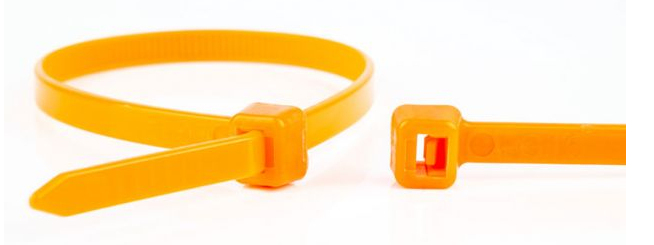 WKK 110226371 cable tie Releasable cable tie Plastic Orange 100 pc(s)
