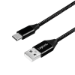 LogiLink CU0140 USB cable USB 2.0 1 m USB C USB A Black