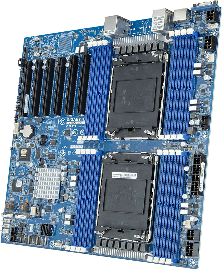 EU Product - GigaByte MS73-HB1 Dual Intel XEON 5th/4th Gen Mainboard thumbnail