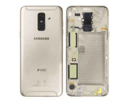 EU Product - Galaxy A6 Plus 2018 Back Cover - Original - Gold thumbnail