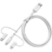 OtterBox 3in1 USBA-Micro/Lightning/USBC cable, Cloud Dream White