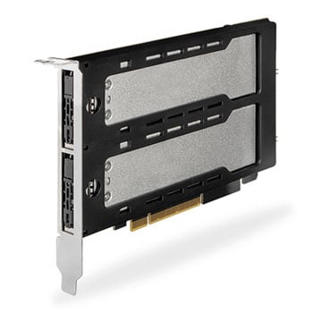 Image of ICY DOCK ToughArmor 2x M.2 NVMe to PCIe 4.0 x8 card bifurcation w/tra