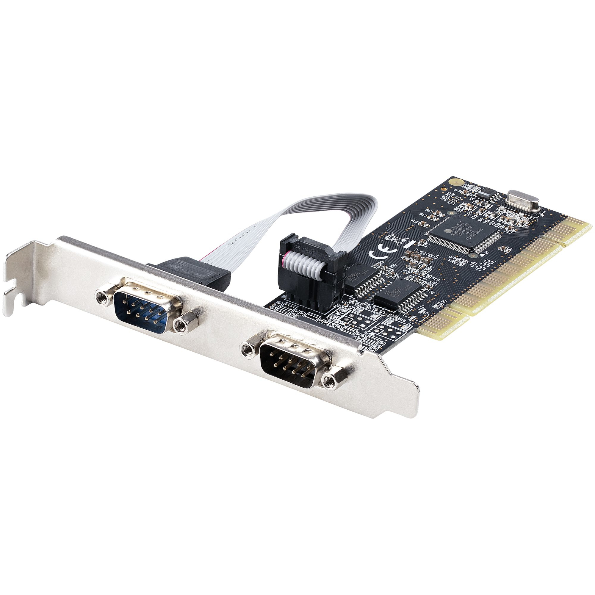 Image of StarTech.com 2-Port PCI RS232 Serial Adapter Card - PCI Serial...
