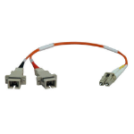Tripp Lite N458-001-62 fiber optic cable 11.8" (0.3 m) LC SC Orange