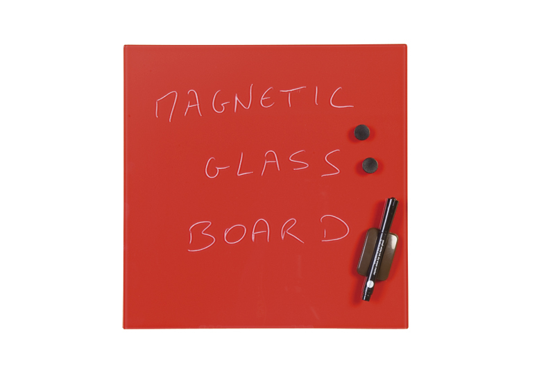 Photos - Dry Erase Board / Flipchart Bi-Office GL150301 magnetic board Glass Red 