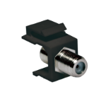 LogiLink TV/SAT keystone coupler, F-Type/F to F-Type/F, 75 Ohm, black