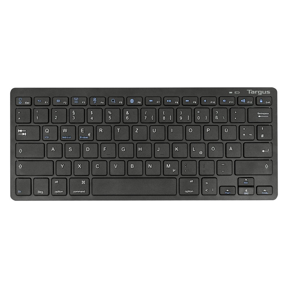 Targus AKB872BE keyboard Bluetooth QWERTZ German Black