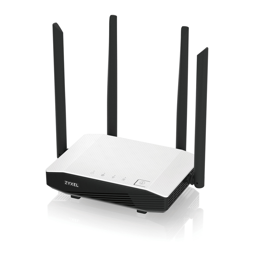 Zyxel NBG6615 wireless router Gigabit Ethernet Dual-band (2.4 GHz / 5 GHz) 4G Black, White