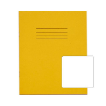 Rhino 8 x 6.5 Exercise Book 48 Page, Yellow, B (Pack of 100)