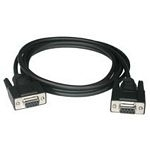 C2G 0.5m DB9 F/F Modem Cable serial cable Black