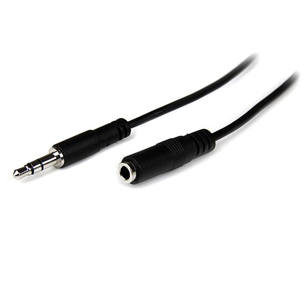 Image of StarTech.com 1m Slim 3.5mm Stereo Extension Audio Cable - M/F