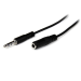 StarTech.com 1m Slim 3.5mm Stereo Extension Audio Cable - M/F