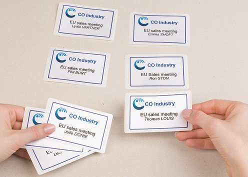 Avery L4785-20 self-adhesive label Rounded rectangle Removable White 200 pc(s)